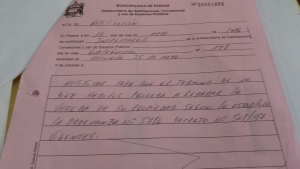 El acta de notificaci&oacute;n