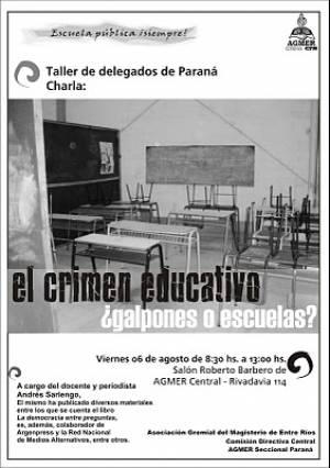 El crimen educativo