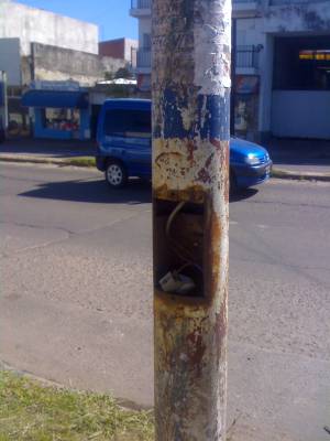 Trampa mortal en las columnas de luz