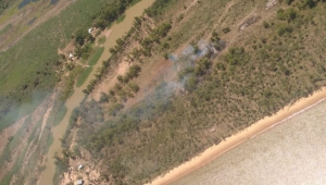 Combaten dos focos de incendios en islas del Delta entrerriano
