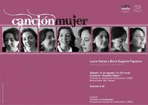 Laura Ramat y Mar&iacute;a Eugenia Figueroa presentar&aacute;n Canci&oacute;nmujer
