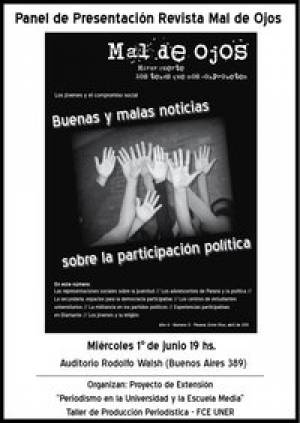 Debate sobre &ldquo;Los j&oacute;venes y la participaci&oacute;n pol&iacute;tica&rdquo;