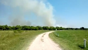 La semana pasada de produjo un incendio de grandes dimensiones en la zona de el paraje El Timbó.