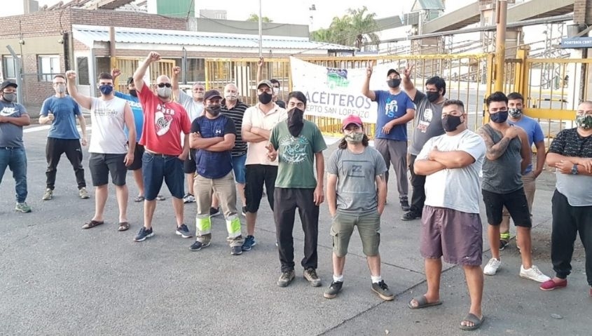 Complejo aceitero: trabajadores siguen de paro y denuncian una campa&ntilde;a de desinformaci&oacute;n
